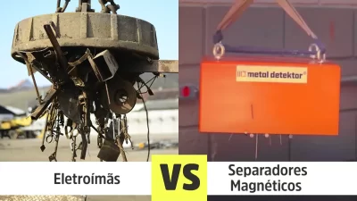 Comparação Eletroímãs Vs Separadores Magnéticos Metal Detektor