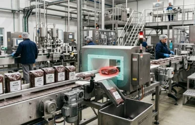Detector de metais industrial: como funciona e o que determina a eficiência da detecção