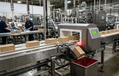 Onde instalar detectores de metais na linha de produção